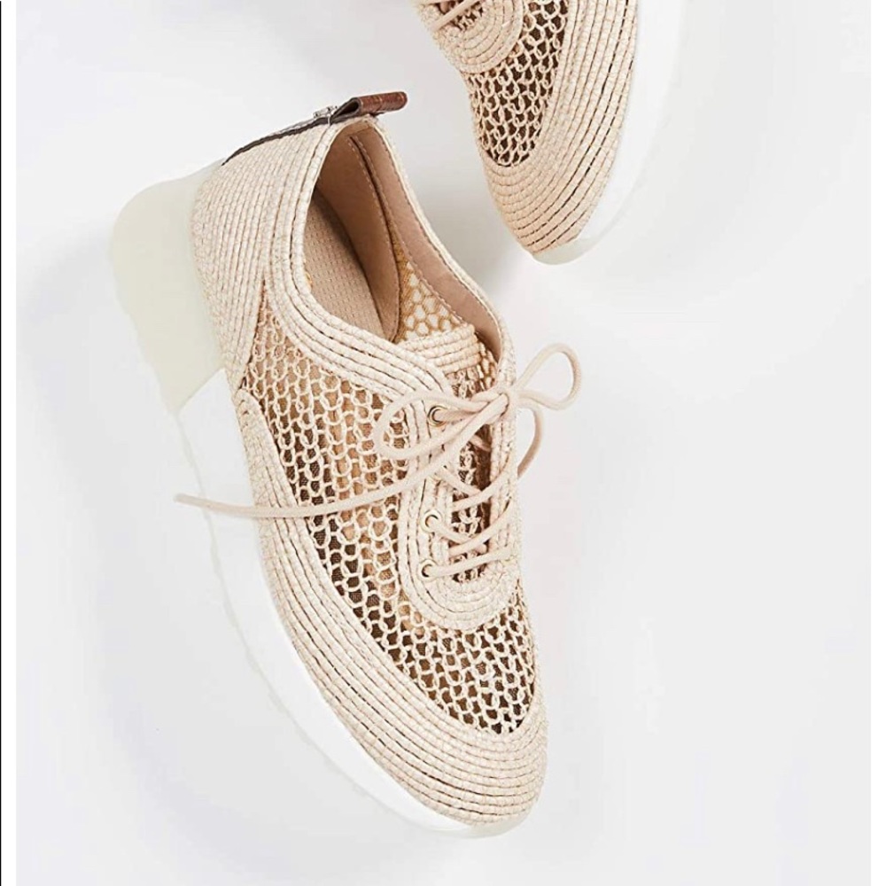 Natural Woven Raffia Sneaker